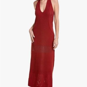 Ted Baker Deep Red Sleeveless Maxi Dress
